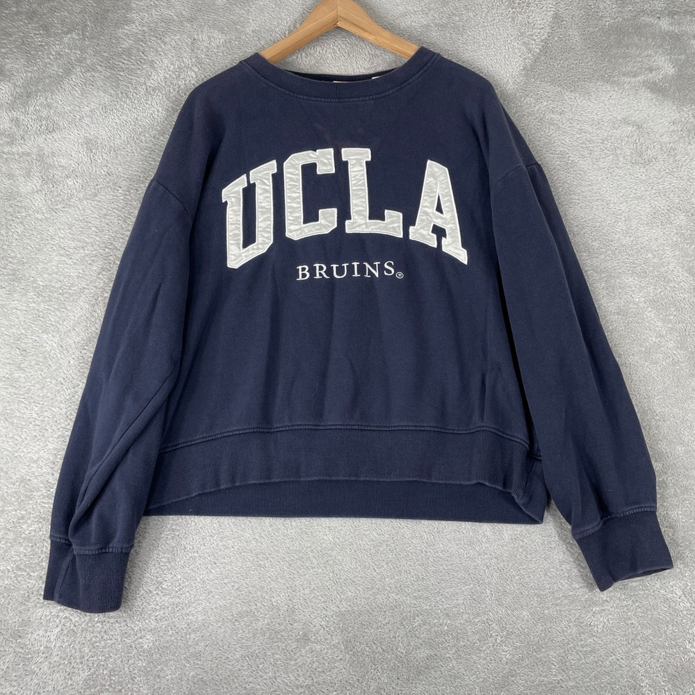 H&M UCLA Sweatshirt Womens Large Navy Blue Bruins Collegiate Pullover